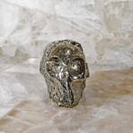 Pyrite // Partial Polished Crystal Skull
