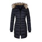 Hooded Winter Coat // Navy (L)