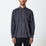 Men's Cord Woven Top // Charcoal (M)