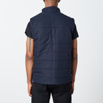 Men's Filled Vest // Black Check (XL)
