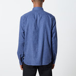Men's Solid Woven Top // Denim Blue (2XL)