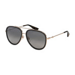 Men's Pilot Aviator Sunglasses // Gold + Black