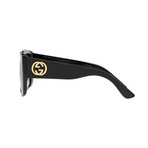 Women's GG Square Sunglasses // Black