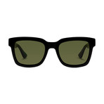 Men's Web Rectangular Sunglasses I // Green + Red