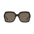 Women's Web Rectangular Sunglasses // Green