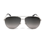 Men's Classic Pilot Aviator Sunglasses // Silver