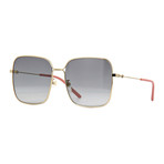Men's GG Oversized Square Sunglasses // Gold