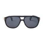 Men's Web Pilot Aviator Sunglasses // Black