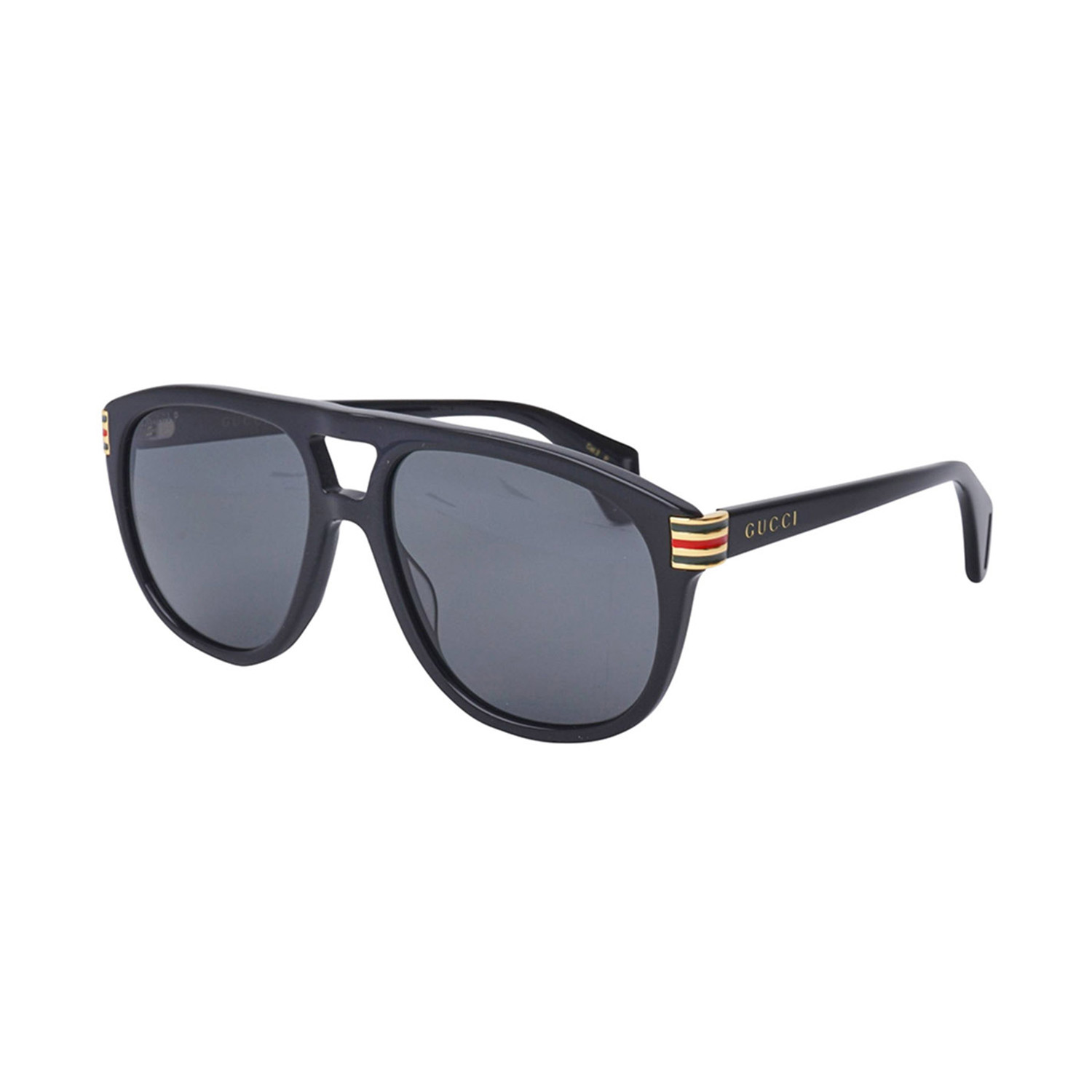 Men S Web Pilot Aviator Sunglasses Black Gucci Touch Of Modern