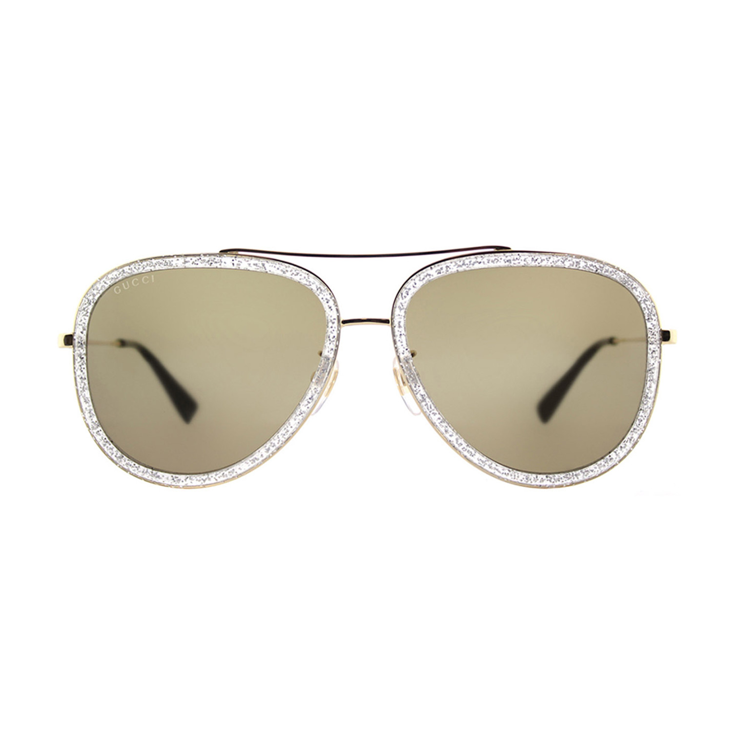 Men's Crystal Pilot Aviator Sunglasses // Gold - Gucci - Touch of Modern