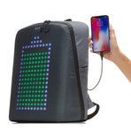 Pix Smart Urban Backpack // Gray (Customizable Screen)