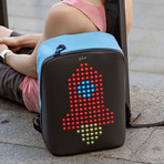 Pix Smart Urban Backpack // Cyan (Customizable Screen)