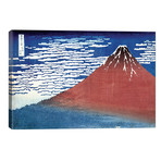 Fine Wind, Clear Morning (Red Fuji) C.1830-32 (Musee Claude Monet) (18"W x 12"H x 0.75"D)