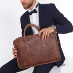 Forte Briefcase Bag // Brown