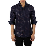 Jacob Long-Sleeve Shirt // Navy (XL)