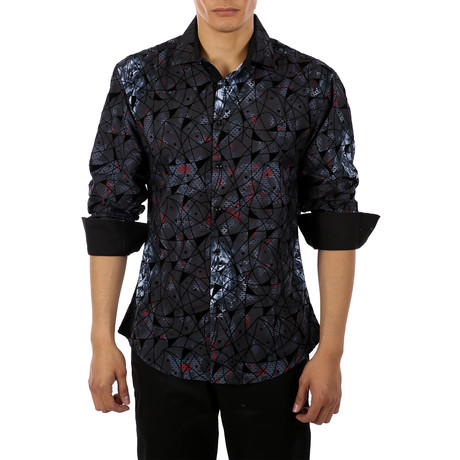 Logan Long-Sleeve Shirt // Black (S)