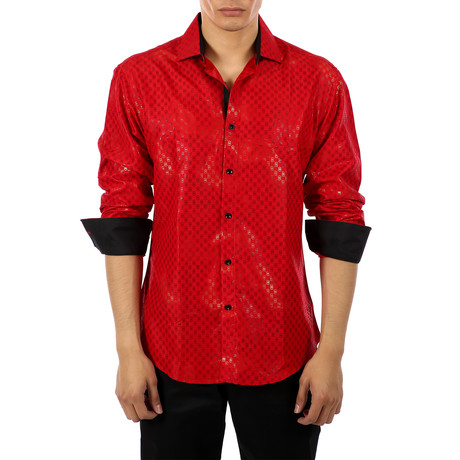 Jacob Long-Sleeve Shirt // Red (S)