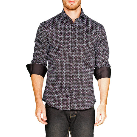 Evan Long-Sleeve Shirt // Black (S)