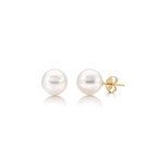 Akoya Pearl Earrings // 8.5-9.0mm AA+ (14K White Gold)