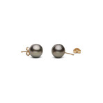 Tahitian Pearl Earrings // 10.0-11.0mm AA+ (14K White Gold)