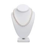 18" Baroque White Akoya Pearl Necklace // 9.0-9.5mm AA+ (14K White Gold Clasp)