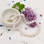 18" Akoya Pearl Necklace // 9.0-9.5mm AA+ (14K White Gold Clasp)