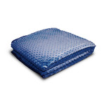 Weighted Blanket // Minky + Bamboo Cover // Blue (7lbs)