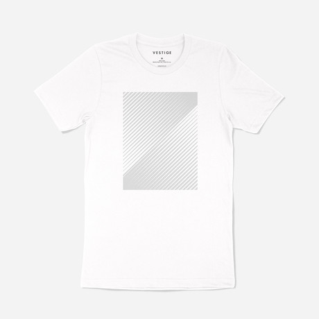 Linear Graphic T-Shirt // White (S)