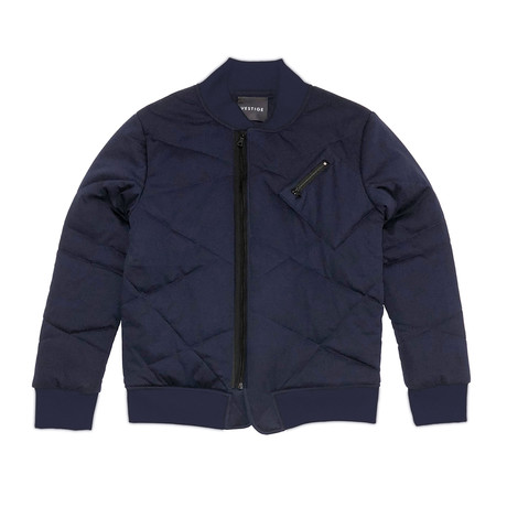 Quilted Jersey Jacket // Navy (S)