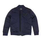 Quilted Jersey Jacket // Navy (M)