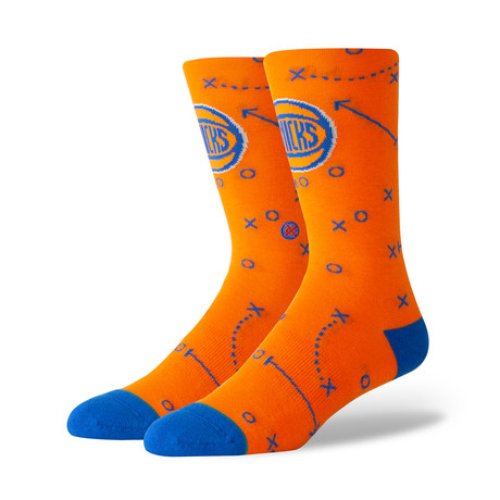 Knicks Playbook Socks // Orange (S)