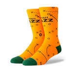Jazz Playbook Socks // Yellow (S)