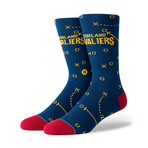 Cavaliers Playbook Socks // Navy (M)