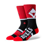 Bulls Shortcut Socks // Red (M)