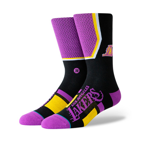 Lakers Shortcut Socks // Purple (M)