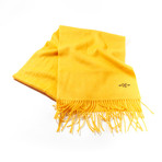 Cashmere Solid Waterweave Scarf // Gold