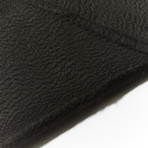 Cashmere Solid Waterweave Scarf // Black
