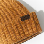 Cashmere Cardigan Stitch Hat // Vicuna