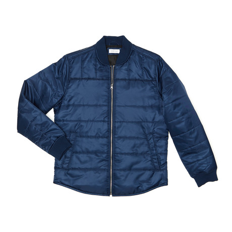Barneys New York // Quilted Shirt Jacket // Midnight (S)
