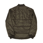 Barneys New York // Quilted Shirt Jacket // Pine (M)