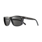 Men's Lukee Polarized Sunglasses // Black Woodgrain + Graphite Lens