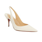 Clare Slingback 80mm Pumps Heels // White (Euro: 41)