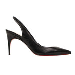 Women's V Sling Black Slingback 85mm Pumps // Black (Euro: 35)