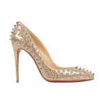 Women's Follies Spikes Silver 100mm Pumps // Silver (Euro: 35)