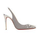 Drama Sling Glitter Pumps // Silver (Euro: 36.5)