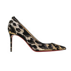 Feline Decollete Pumps Heels // Black, Gold (Euro: 35)