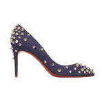 Women's Aimantaclou Denim Studs 85mm Pumps // Blue (Euro: 38.5)