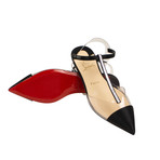 Women's Nosy Strass Satin + PVC Flats // Black (Euro: 36)