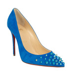 Women's Suede Spikyshell 100mm Pumps // Blue (Euro: 38.5)