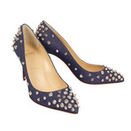 Women's Aimantaclou Denim Studs 85mm Pumps // Blue (Euro: 38.5)